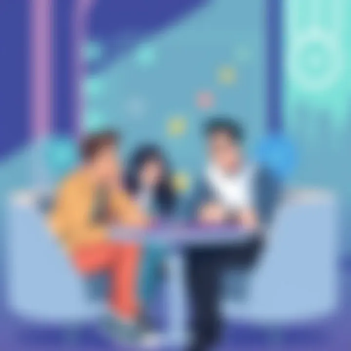 A group of friends enjoying a multiplayer browser game together