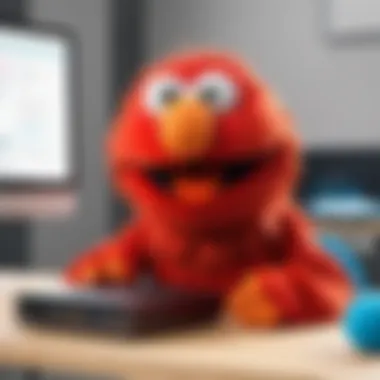 Educational environment utilizing Elmo voice changer for learning