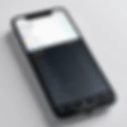 User navigating a phone number app interface