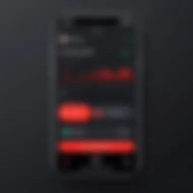 User interface of a popular iPhone call recording app