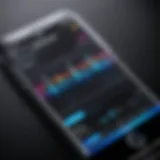 User interface of an equalizer app on iPhone