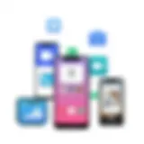 Visual representation of various video calling applications on Android