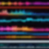 A vibrant audio waveform representing diverse music genres