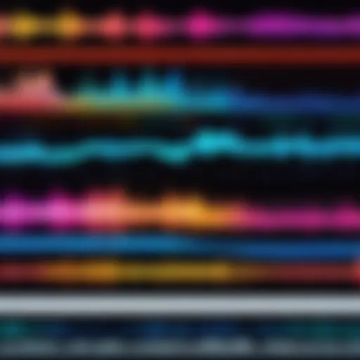 A vibrant audio waveform representing diverse music genres