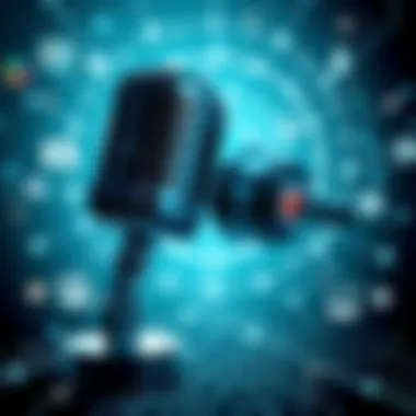 Future technology concept for voice translation