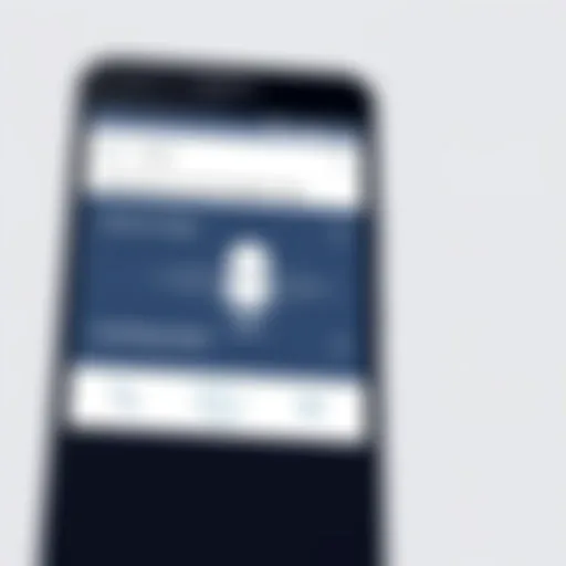 Smartphone displaying a voice translation app interface