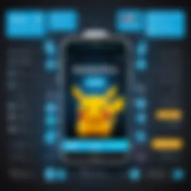 Mobile Gaming Evolution An infographic depicting the evolution of mobile gaming with the introduction of Pokémon scanner applications.