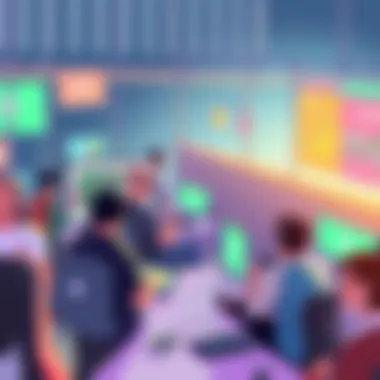 The Social Fabric of Gaming Culture A vibrant gaming community engaged in multiplayer gameplay