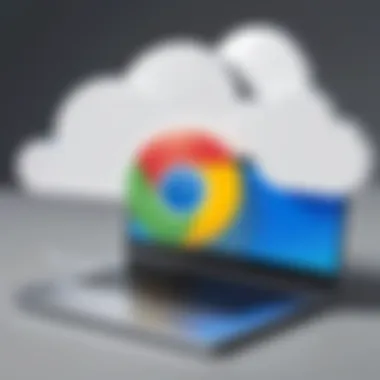 Illustration of cloud services integration with Chrome OS