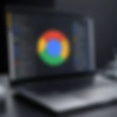 User Interface of Google's Operating System A screenshot illustrating the user interface of Google's operating system, emphasizing its functionality.
