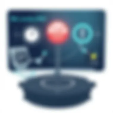 An ethical dilemma symbolized by a crossroads sign