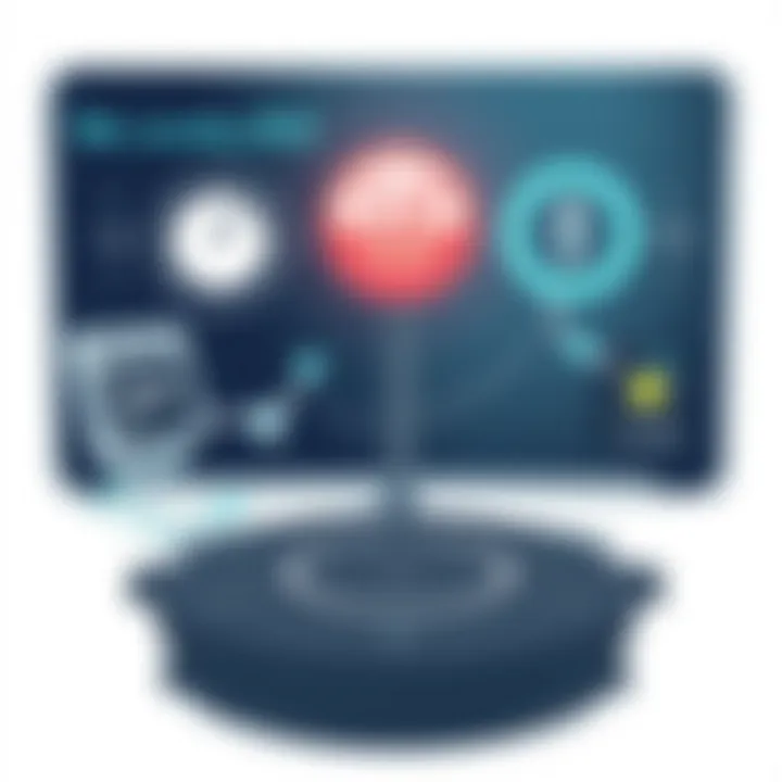 An ethical dilemma symbolized by a crossroads sign