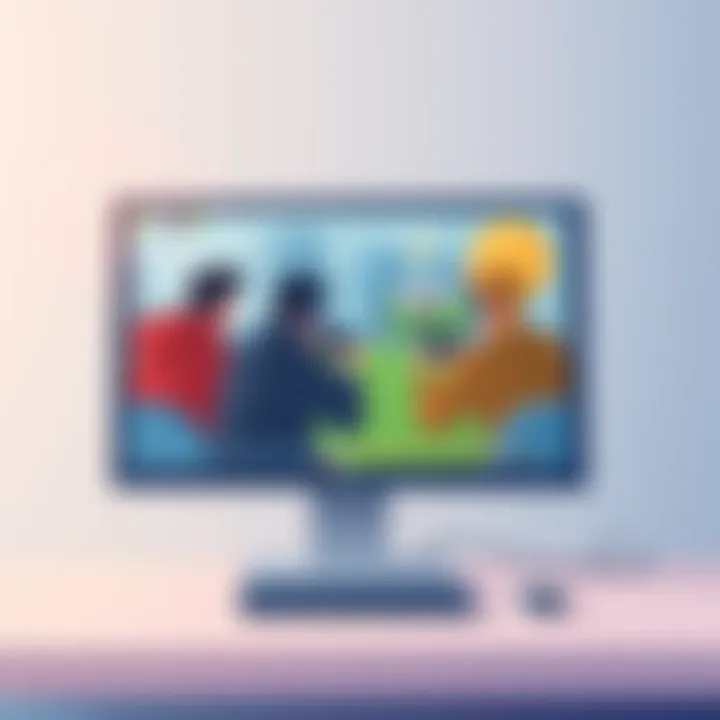 Online Multiplayer Session An online multiplayer gaming session displayed on a computer screen, depicting teamwork.