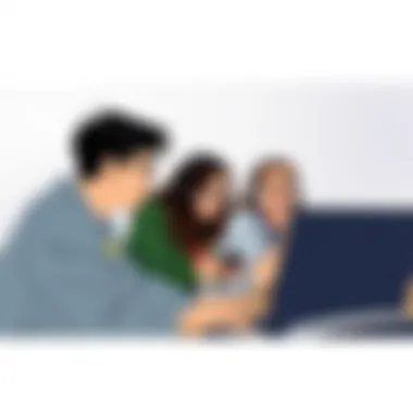 Video Game Competition A group of friends gathered around a console, intensely focused on a video game competition.