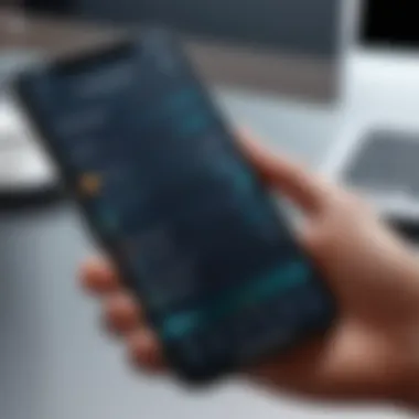 Real-Time Translation on iPhone Visual of iPhone displaying translation results in real-time