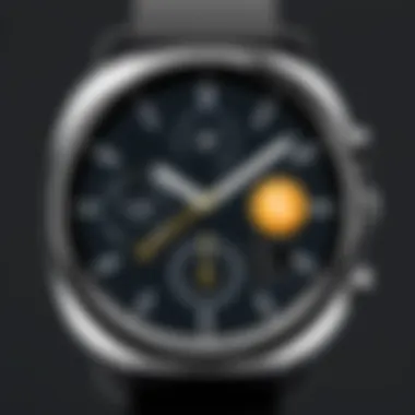 User interacting with customizable watch face options