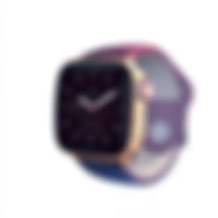 A customized iWatch face showcasing personalized complications in action