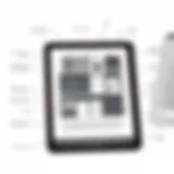 Kindle app interface on iPad Pro showcasing library features