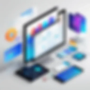 Enhancing Workflow with Productivity Applications A visualization of productivity apps improving workflow