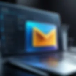 A modern user interface of an email application showcasing unique features.