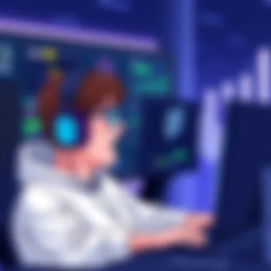 A gamer using voice changing software during a gameplay session