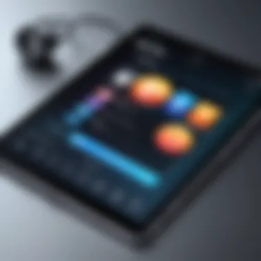 Exploring Various Ringtone Options on a Tablet A tablet showcasing various ringtone options