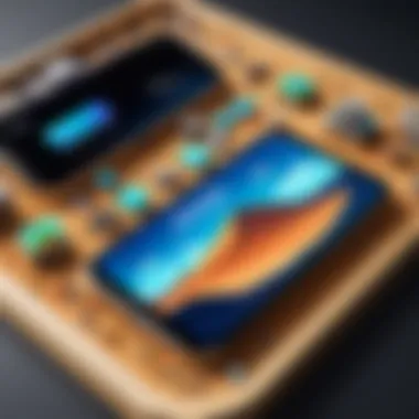 The Future of Sandbox Games on Mobile Platforms A futuristic mobile interface showcasing sandbox game features