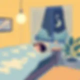 Illustration of a restful sleep environment