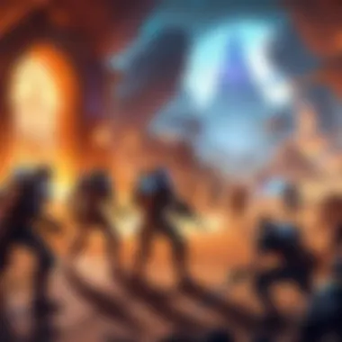 Cooperative Gameplay Experience A group of players engaging in a cooperative quest or battle