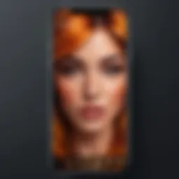 An interface showcasing an iPhone app designed for background removal in photography
