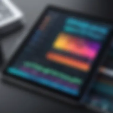Diverse Selection of Music Composing Applications An array of music composing apps displayed on a tablet screen.