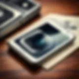 Smartphone scanning a vintage photograph