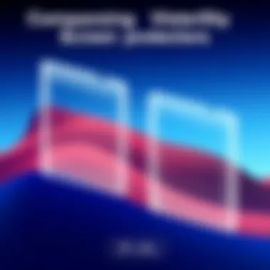 Comparing Visibility Across Screen Protectors Visibility comparison of different screen protectors