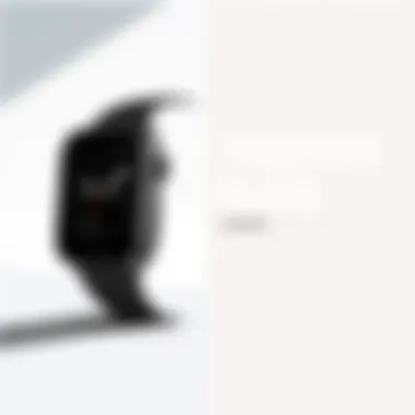 Timeless Black: The Essence of Sophistication Sleek black Apple Watch Series 6 against a minimalist background