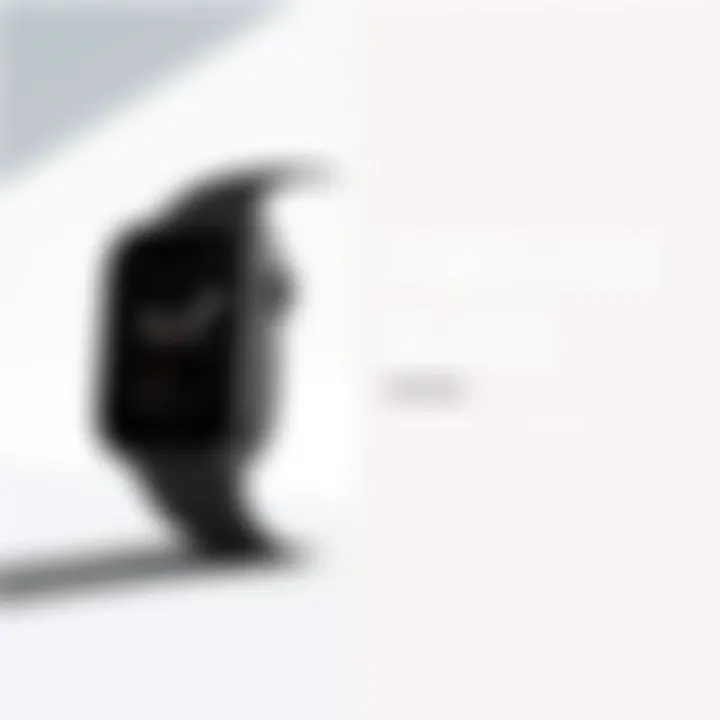 Timeless Black: The Essence of Sophistication Sleek black Apple Watch Series 6 against a minimalist background