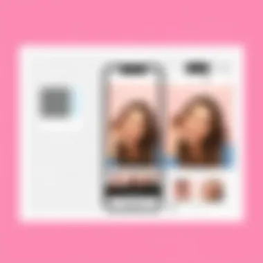 User-Friendly App Interface An interface of a popular photo collage app displaying various editing tools