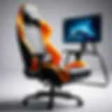 A modern gaming chair with advanced ergonomic design