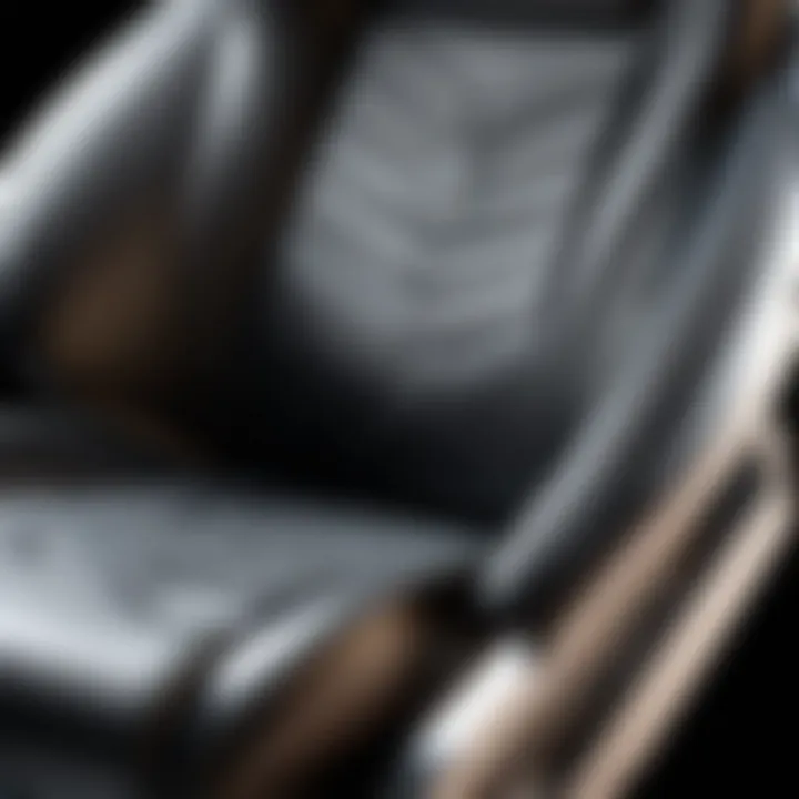 Close-up of gaming chair materials showcasing texture and quality