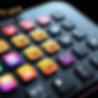 Vibrant Emoji Display on iPhone Keyboard iPhone keyboard showcasing vibrant emojis