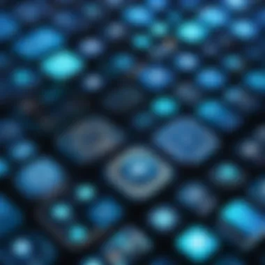 AI Applications Across Sectors Illustration showcasing AI applications in various sectors