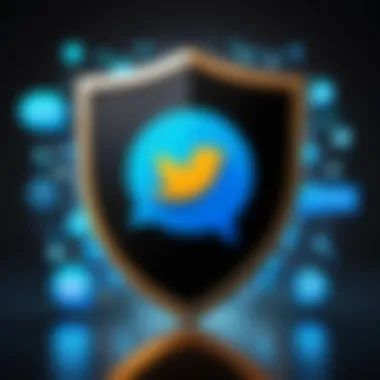 Signal's strong emphasis on privacy depicted through a shield symbol and chat bubbles.