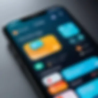 Engaging Conversations in Modern Apps A close-up of a smartphone displaying a messaging app conversation
