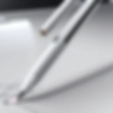 Third Generation Apple Pencil in Action Illustration of the third generation Apple Pencil in use on a digital canvas