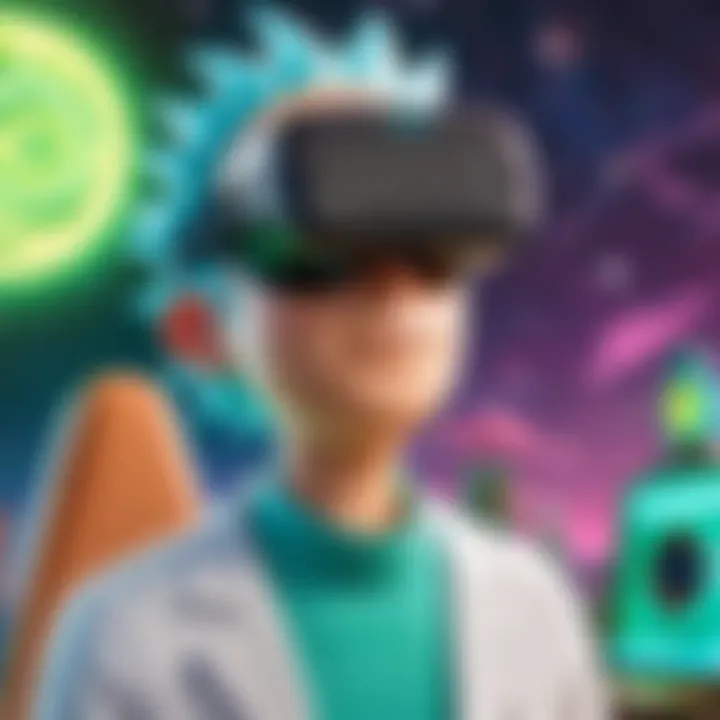 Virtual reality characters from Rick and Morty