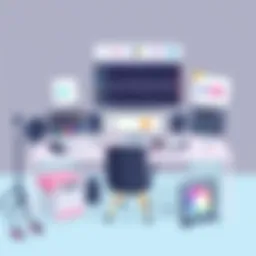 Creative workspace with audio tools