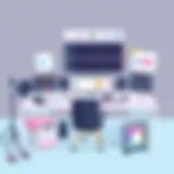 Creative Workspace for Video Projects Creative workspace with audio tools