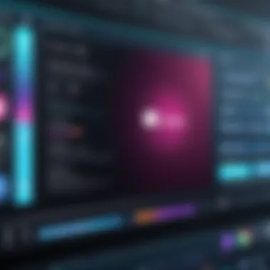 User-friendly interface of a popular video montage application