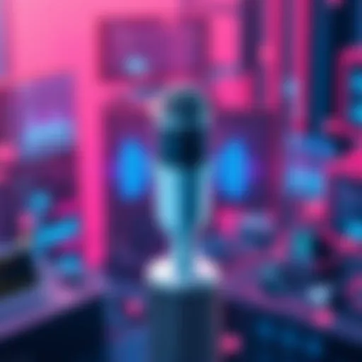 Visual representation of voice modulation technology