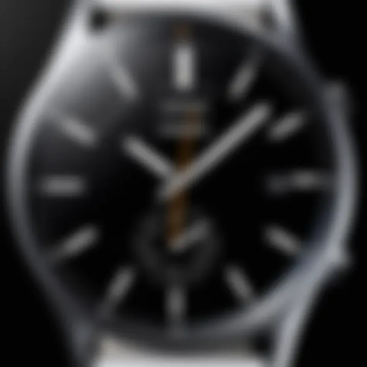 A minimalist watch face emphasizing simplicity and elegance.