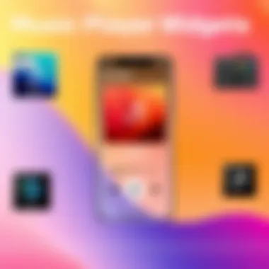 Music Player Widget Interface User-friendly widget interface for music player controls